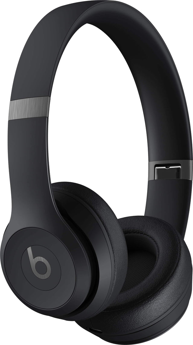 Front. Beats - Solo 4 True Wireless On-Ear Headphones - Matte Black.
