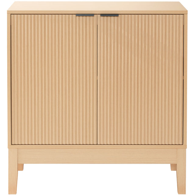 Front. Best Choice Products - Best Choice Products 2-Door Reeded Storage Cabinet w/ Soft-Close Doors, Multipurpose Accent Furniture - Natural - Natural.