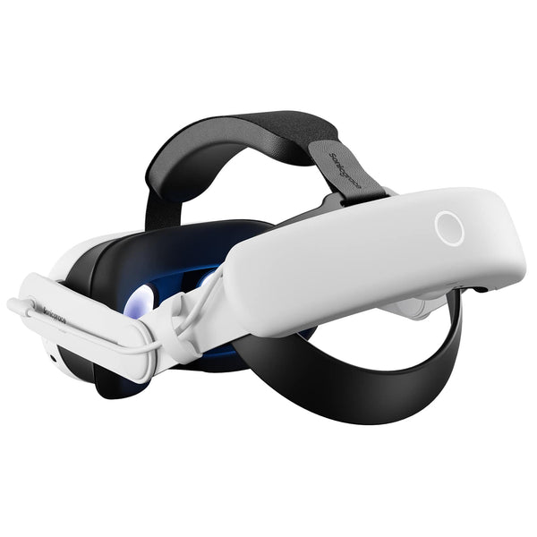 Sonicgrace - S3 Pro Meta Quest Elite Strap with 8000mAh Battery - Works with Meta Quest 3/3S Gift for Father's Day - White