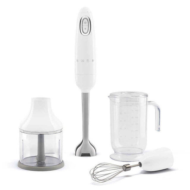 Front. SMEG - HBF03 Hand Blender with Accessories - White.