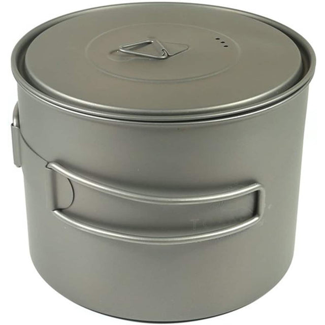 Front. TOAKS - TOAKS Titanium 1300ml Outdoor Camping Cook Pot POT-1300 - Silver.