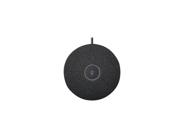 Front. Logitech - Logitech Rally Mic Pod, Modular Microphone for Rally, Rally Bar and Rally Bar Mini | 989-000430 - Black.