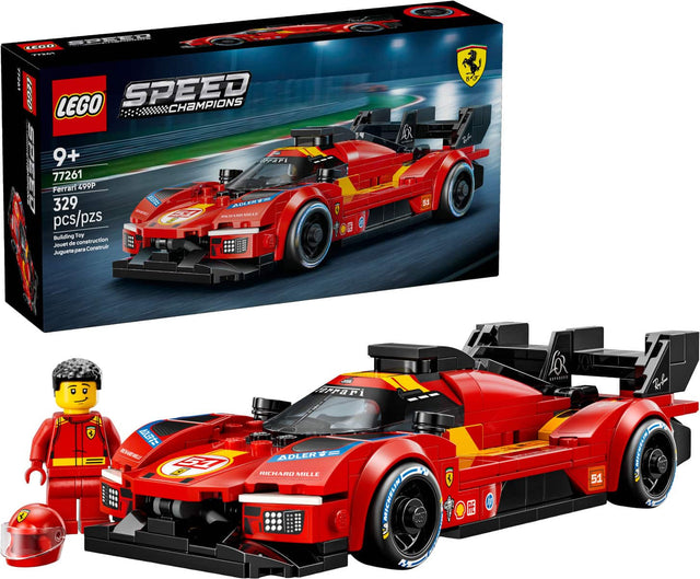 LEGO SPEED CHAMPIONS  
9+  
77261  
Ferrari 499P  
329 pcs/pzs  
Building Toy  
Jouet de construction  
Construir  
Juguete para Construir