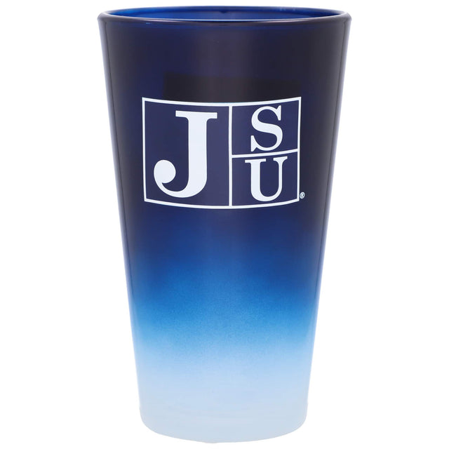 Front. The Memory Company - Jackson State Tigers 16oz. Ombre Pint Glass - Multicolor.