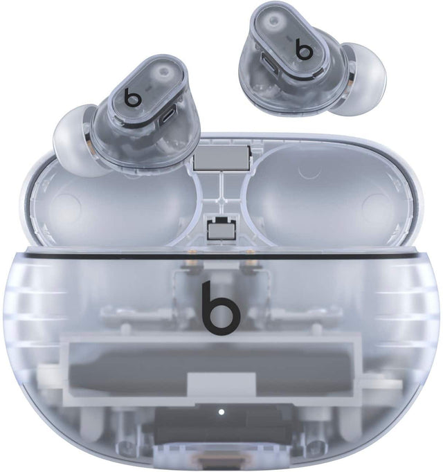 Front. Beats - Beats Studio Buds + True Wireless Noise Cancelling Earbuds - Transparent.