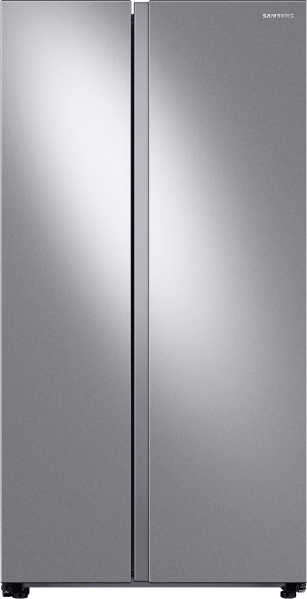 Samsung - 36 in. Wide 28 cu. ft. Side-by-Side Smart Refrigerator with Large Capacity - Stainless Steel