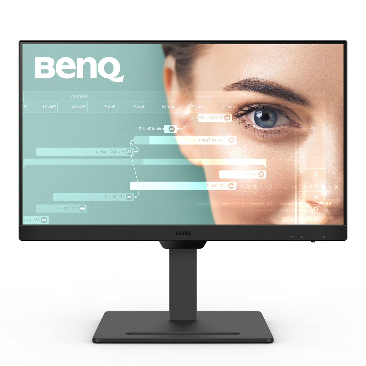 BenQ - GW2490T 23.8" IPS LED 1080p FHD 100HZ EyeCare Monitor with Height Adjust (HDMI/DP) - Black