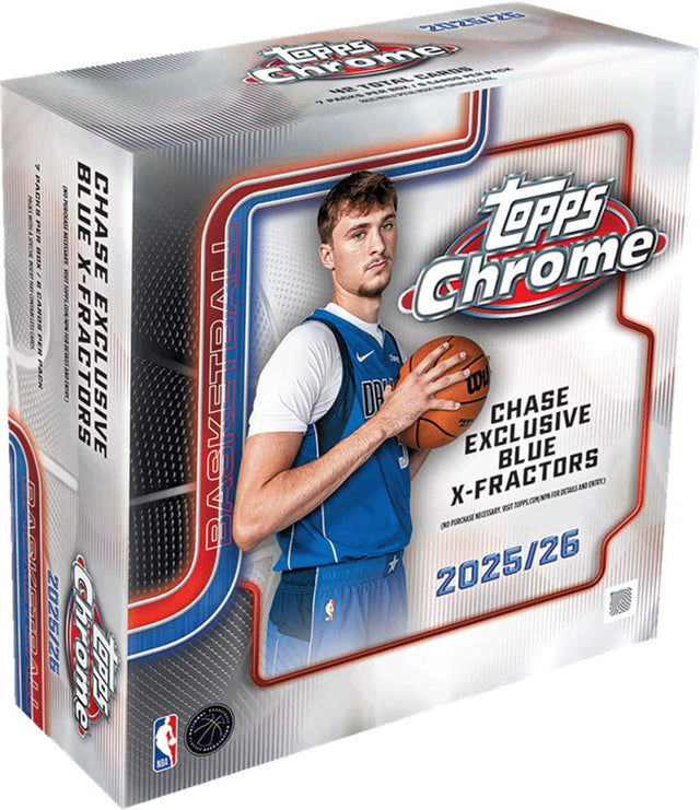 Sure, here is the corrected and grouped text from the image:

---

**Topps Chrome**

**CHASE EXCLUSIVE BLUE X-FRACTORS**

**2025/26**

**CHASE EXCLUSIVE BLUE X-FRACTORS**

**2025/26**

**Topps Chrome**

**CHASE EXCLUSIVE BLUE X-FRACTORS**

**2025/26**

**Topps Chrome**

**CHASE EXCLUSIVE BLUE X-FRACTORS**

**2025/26**

**Topps Chrome**

**CHASE EXCLUSIVE BLUE X-FRACTORS**

**2025/26**

**Topps Chrome**

**CHASE EXCLUSIVE BLUE X-FRACTORS**

**2025/26**

**Topps Chrome**

**CHASE EXCLUSIVE BLUE X-FRACTORS**

