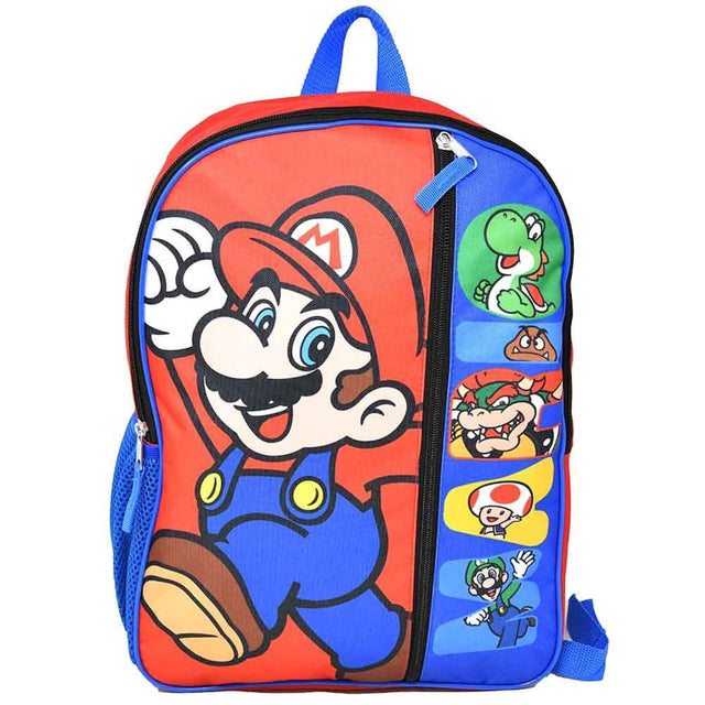 Front. Bioworld - Super Mario Brothers 16" Backpack for boys and girls ages 3+ - Assorted Pre-Pack.