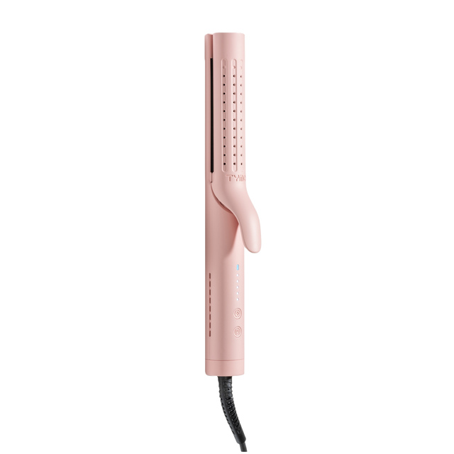 Front. TYMO - TYMO Airflow 2 in1 Hair Curler and Straightener - Pink.