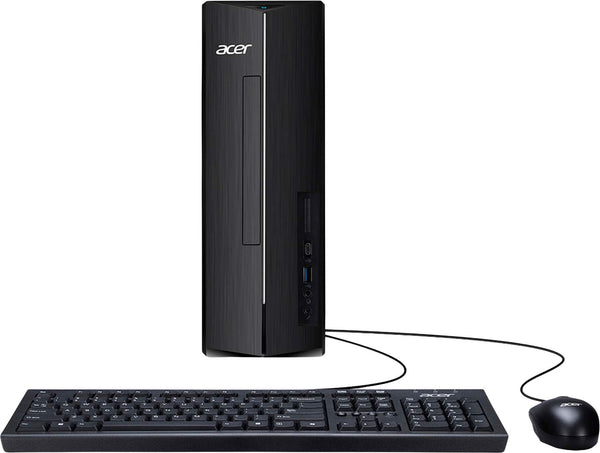 Acer - Aspire XC-1715 Desktop- Intel Processor N150 - 512GB M.2 2280 PCIe SSD-8GB DDR5 Memory - Black