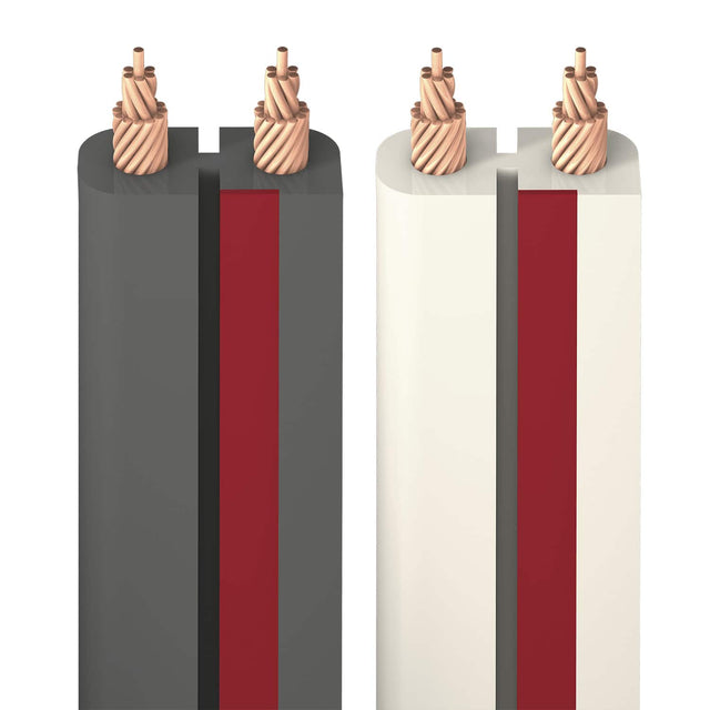 Front. AudioQuest - X2 - 30' - Gray with Red Stripes.