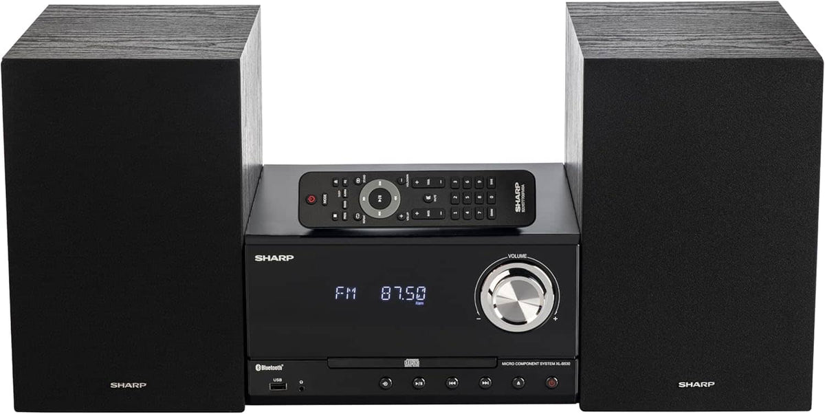 Sharp - XL-B530 Bluetooth CD Stereo Speaker System – Black Oak