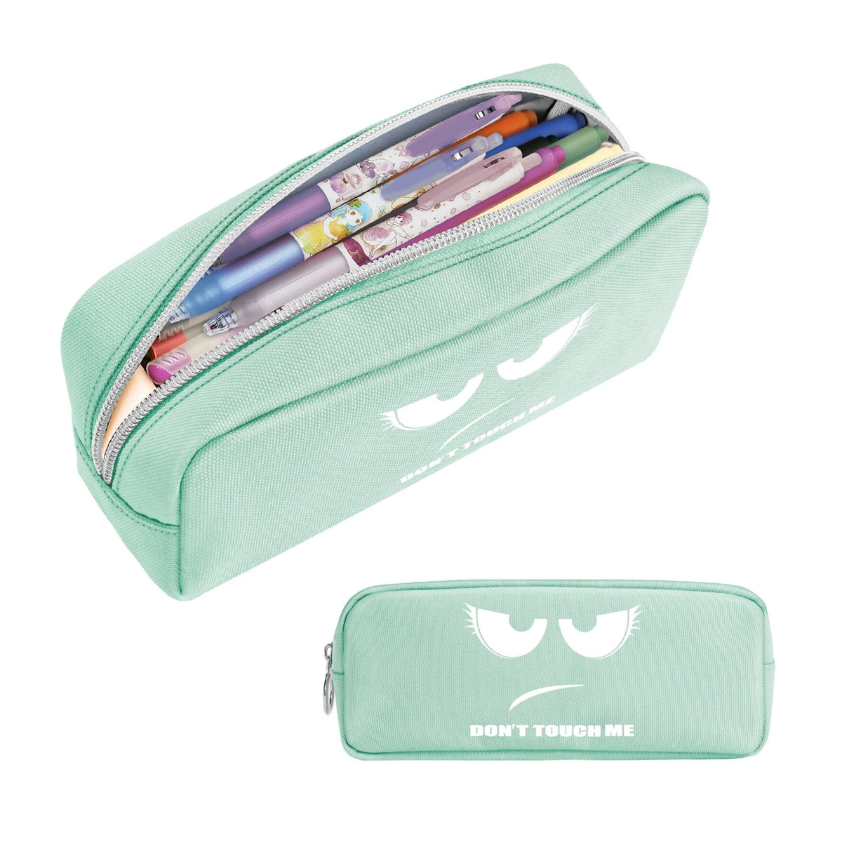 Kitcheniva - Large Capacity Pencil Case Office School Organizer Pouch - Green