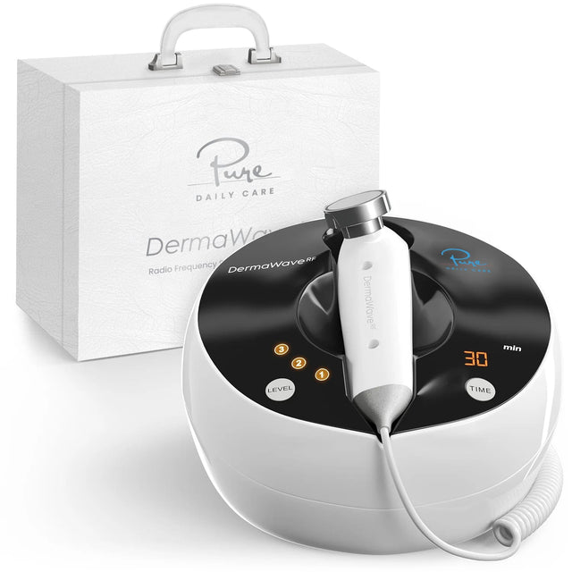 Pure DAILY CARE  
DermaWaveRF  
Radio Frequency  

DermaWaveRF  
LEVEL 3 2 1  
TIME 30 min