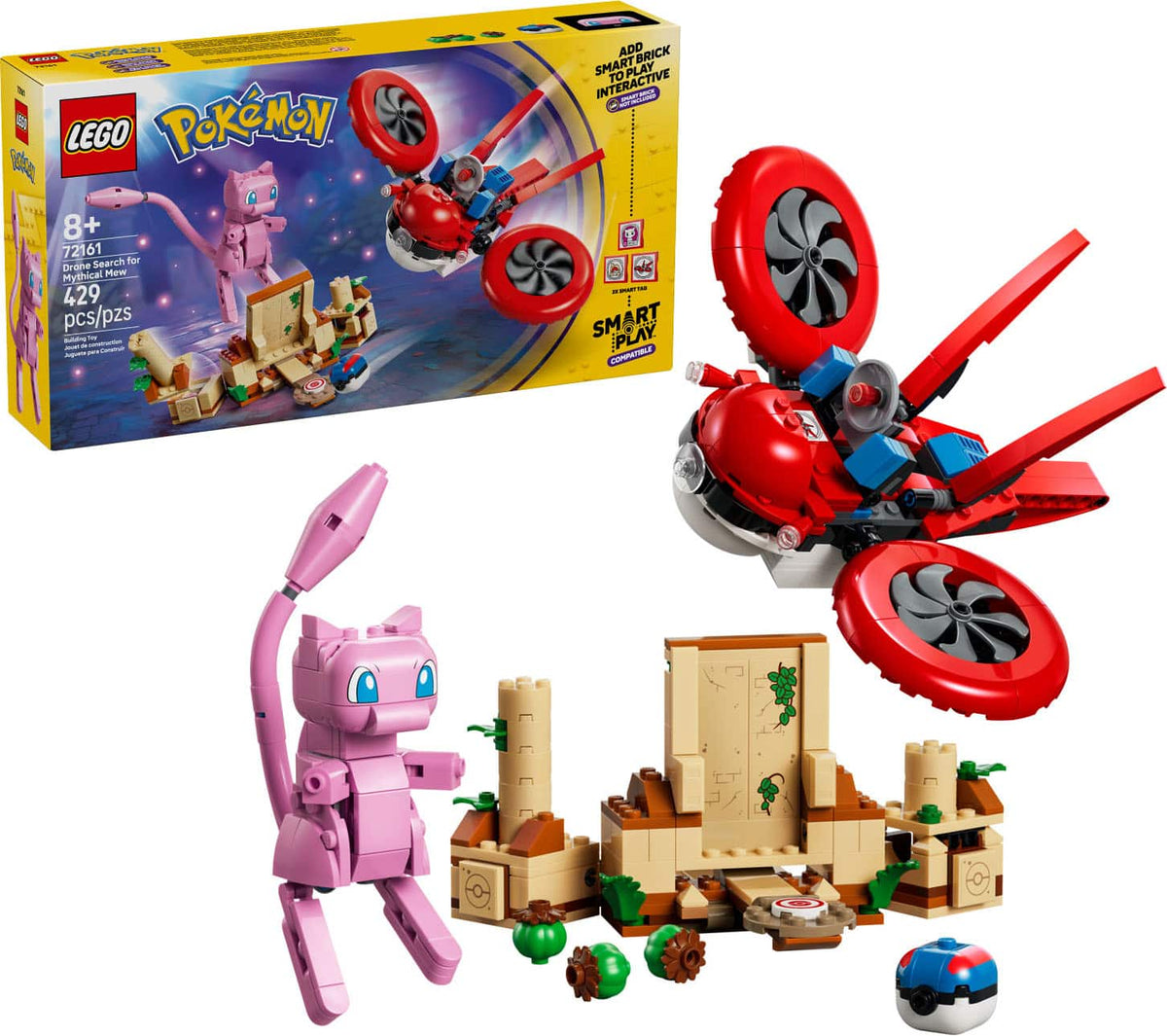LEGO - Pokémon SMART Play: Drone Search for Mythical Mew 72161