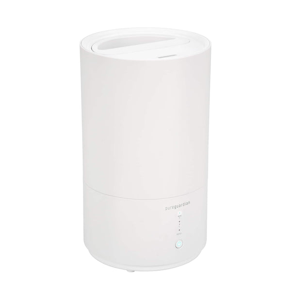 PureGuardian - H950AR Ultrasonic Cool Mist Top Fill Humidifier with Aromatherapy, .80-Gallon - White