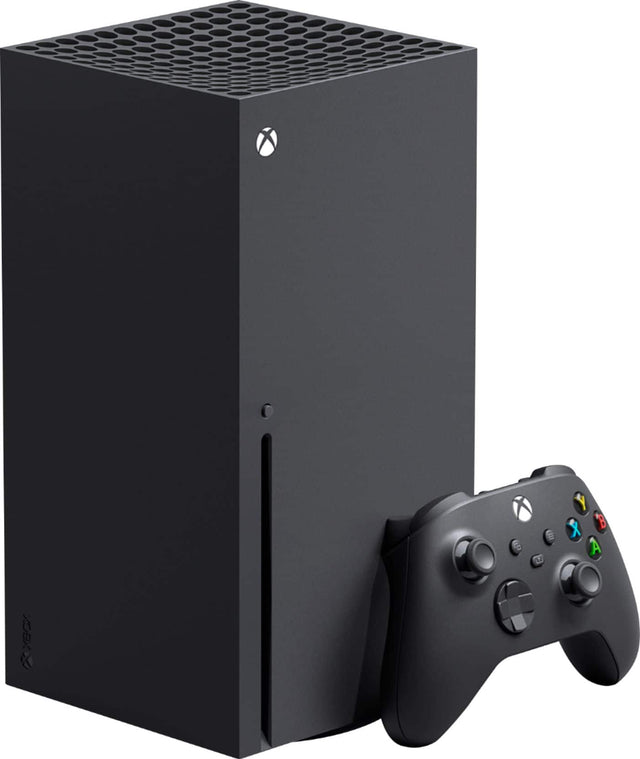 Front. Microsoft - Geek Squad Certified Refurbished Xbox Series X 1TB Console - Black.