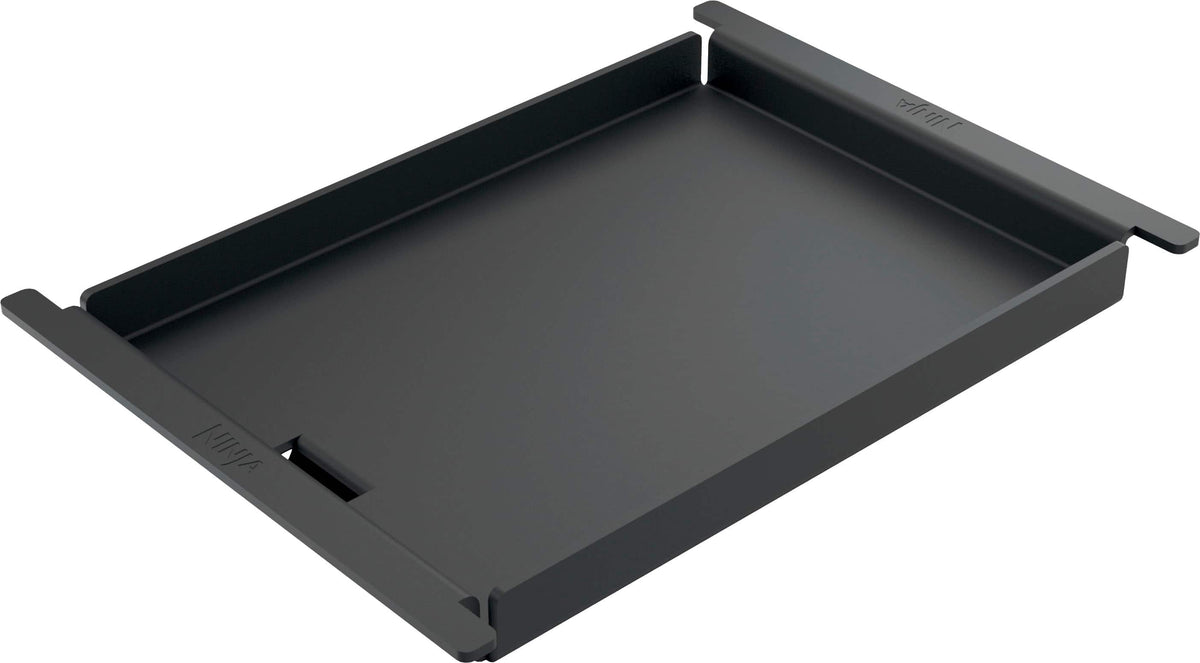 Ninja - FlexFlame Premium Half Griddle Plate with Grease Drain, Rust Resistant, Combo Cook, Even Heating, Upgrade for FlexFlame - Black