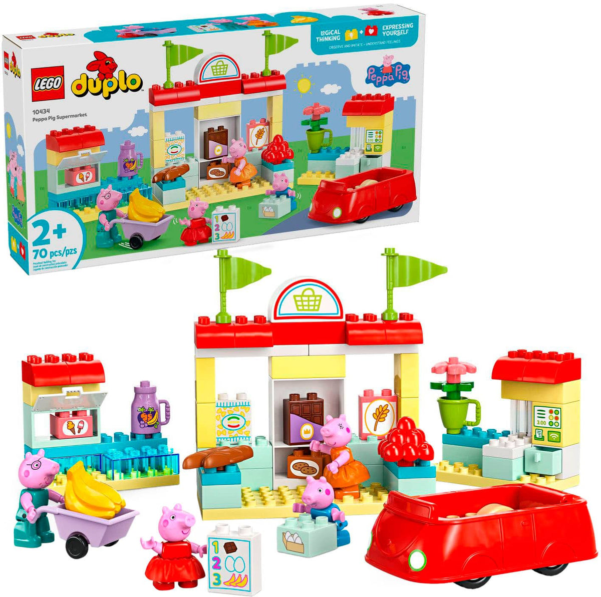 LEGO - DUPLO Peppa Pig Supermarket Toy for Toddlers 10434