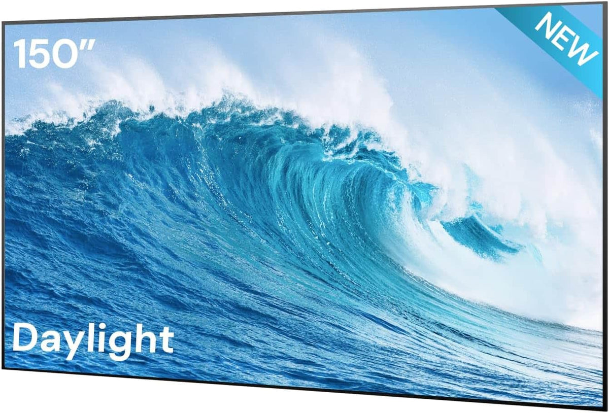 AWOL Vision - 150" Fresnel ALR Screen for Ultra Short Throw Projectors, Fixed Frame, 1.5 Gain, 4K/8K Active 3D