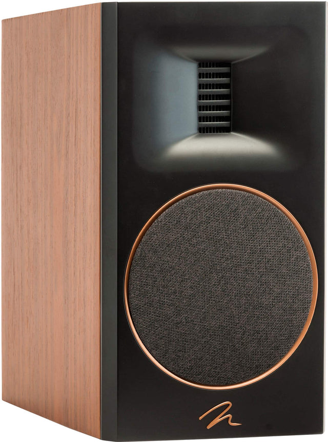 Front. MartinLogan - Motion XT B100 2-Way Bookshelf Speaker with 6.5” Midbass Driver (Each) - Walnut.