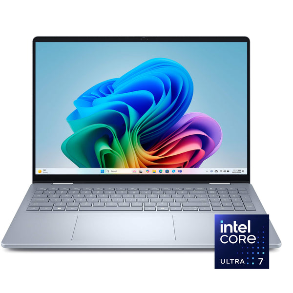 Dell - Plus 16" 2K 2-in-1 Touchscreen Laptop - Intel Core Ultra 7 Series 2 256V 2024 - 16GB Memory - 1TB Storage - Copilot+ PC - Ice Blue