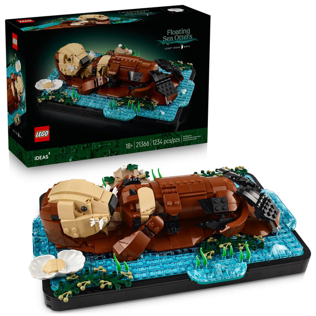Floating Sea Otters  
LEGO IDEAS  
18+  
21366  
1234 pcs/pzs