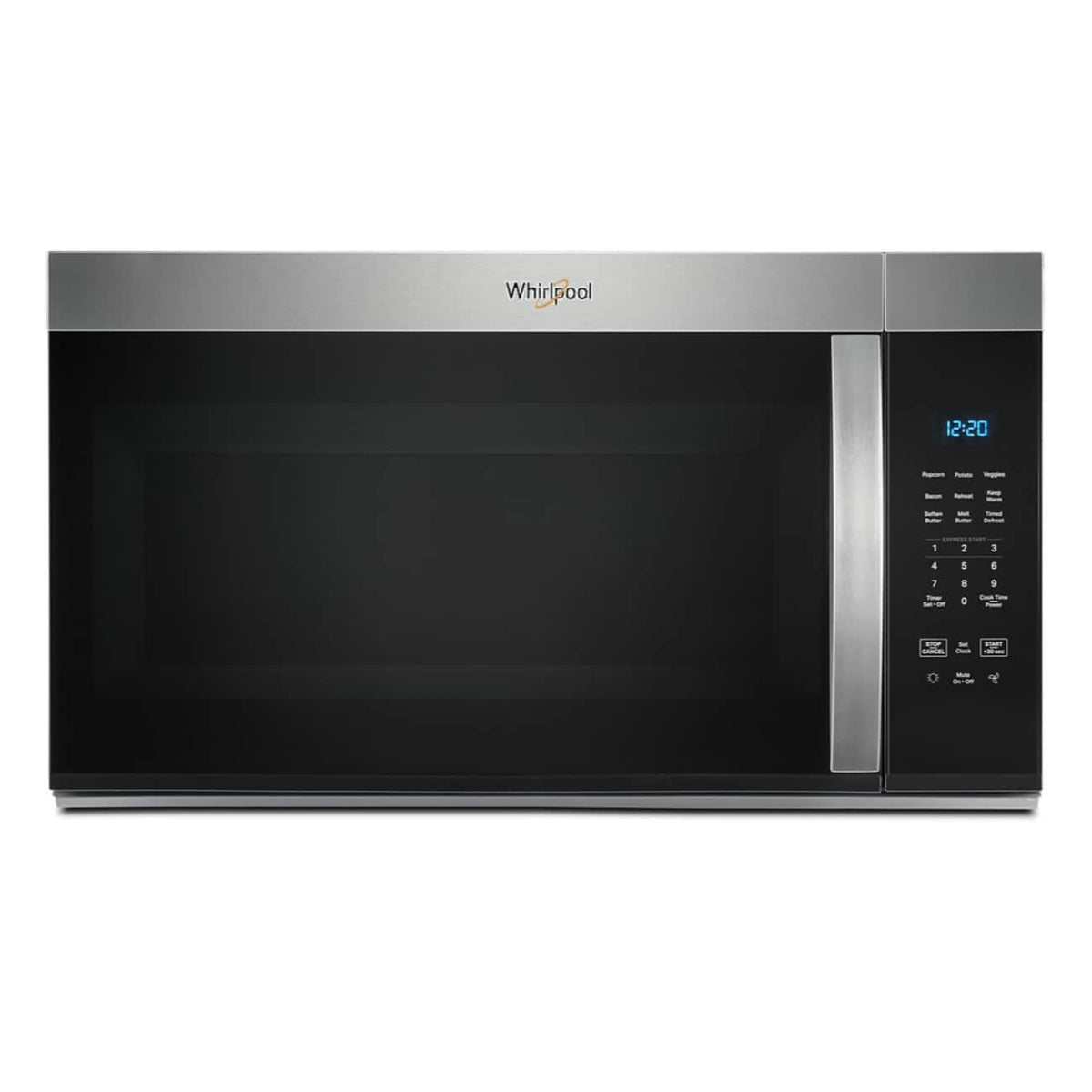 Whirlpool - 1.7 Cu. Ft. Over-the-Range Microwave with 1000-Watts Cooking Power - Stainless Steel