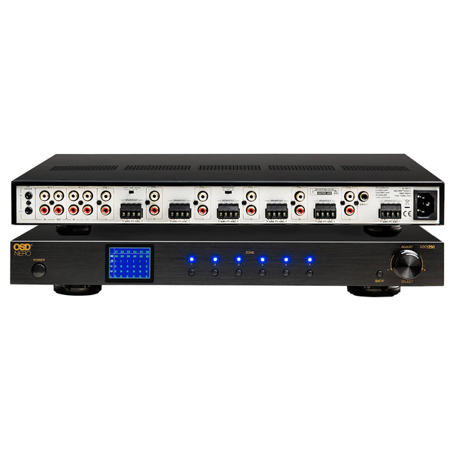OSD NERO  
MX1250  
POWER  
ZONE  
ADJUST  
BACK  
SELECT