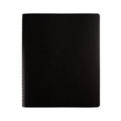 Front. Staples - 7" x 8.75" Undated Daily Planner - Black.