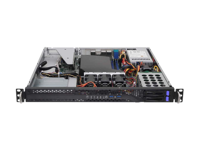 Front. ASRock - ASRock Rack 1U2S-B650 AMD AM5 Server Barebone, 2x 2.5" SATA, Dual 1G LAN.