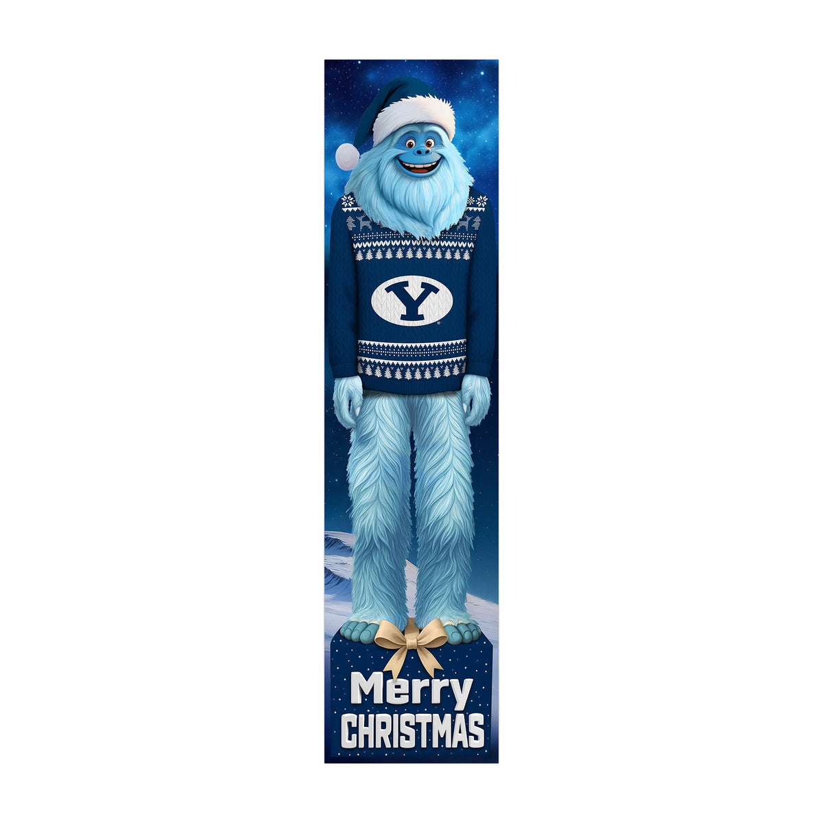 Fan Creations - BYU Cougars 48" Yeti Christmas Leaner - Multicolor