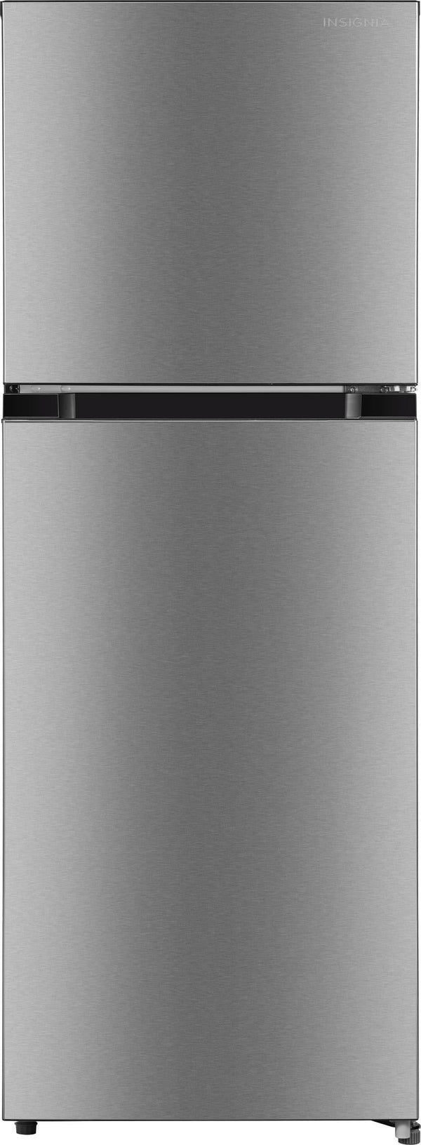 Insignia™ - 22 in. Wide 10.1 Cu. Ft. Top-Freezer Refrigerator with Reversible Door and ENERGY STAR Certification - Stainless Steel Look