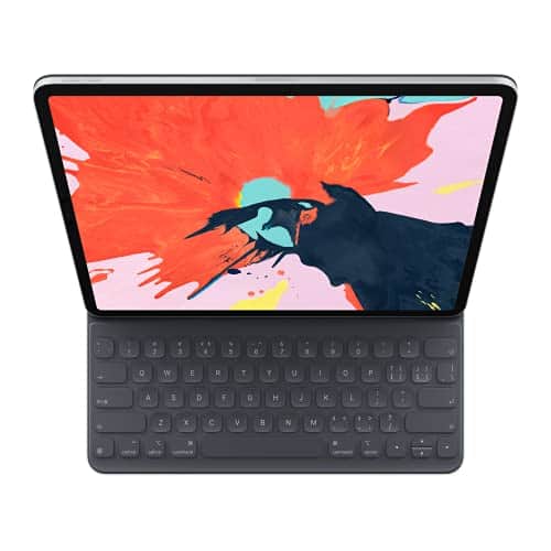 Front. Apple - Apple Smart Keyboard Folio (for iPad Pro 12.9-inch, 3rd Generation) - Chinese - Pinyin - Black.
