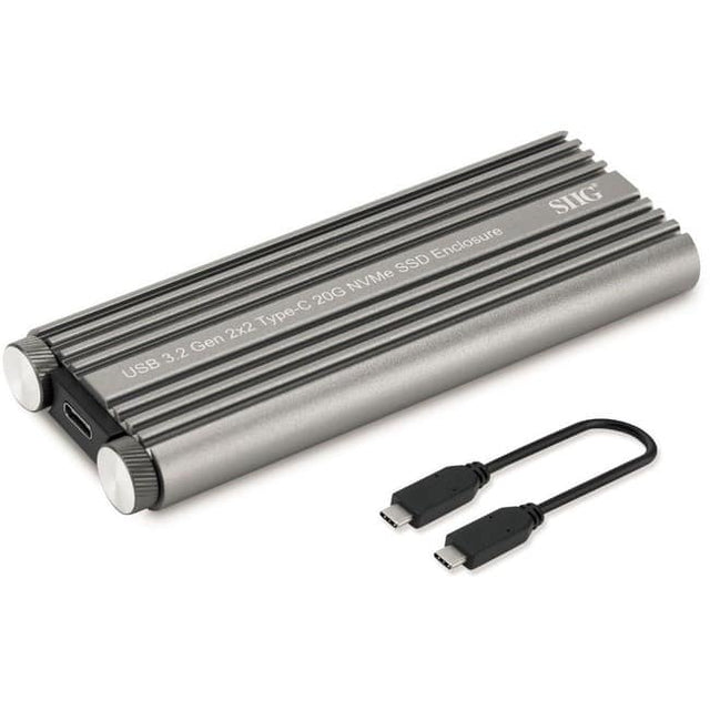 Enclosure SSD NVMe 20G 2x2 Type-C 3.2 Gen USB SIIG