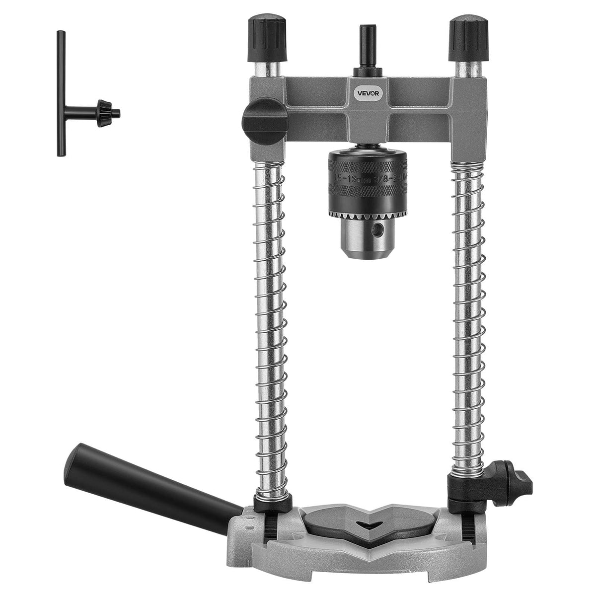 VEVOR - Drill Guide, Multi-Angle Press Portable Precision Drilling Guide Jig Attachment, with Large Handle and Mounting Holes - Orange