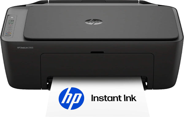 HP - DeskJet 2955 Wireless All-in-One Inkjet Printer, Scanner, Copier, AI-Enabled with 3 Months of Instant Ink - Black