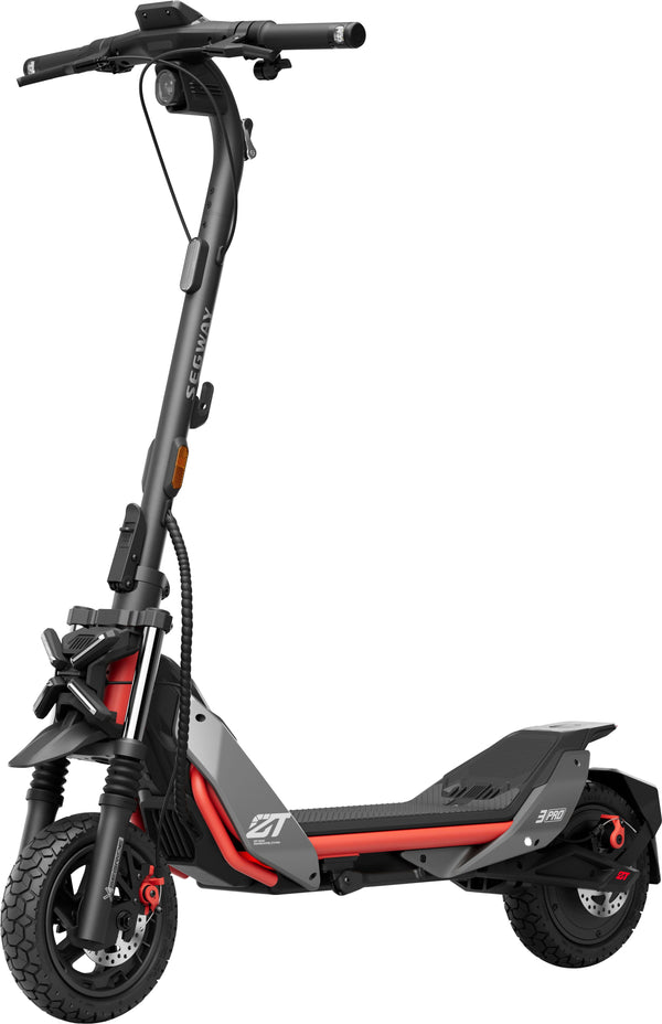 Segway - ZT3 Pro Electric Scooter - High Performance Commuter w/ 43.5 Mile Range, 24.9 MPH Max Speed & Dual Hydraulic Suspension - Black