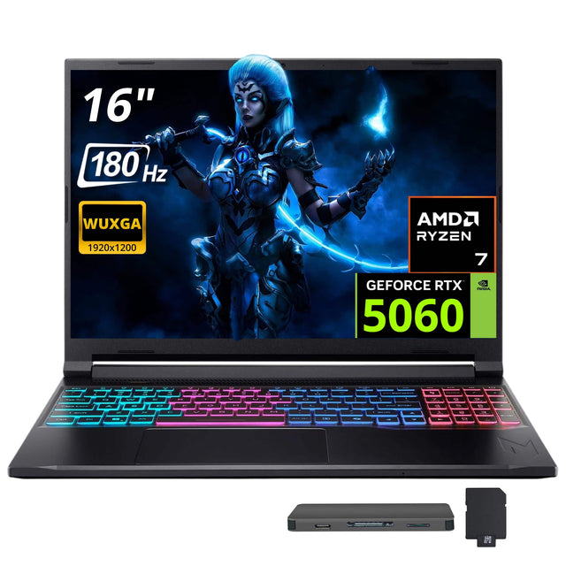 16" 180 Hz WUXGA 1920x1200 AMD RYZEN 7 GEFORCE RTX 5060