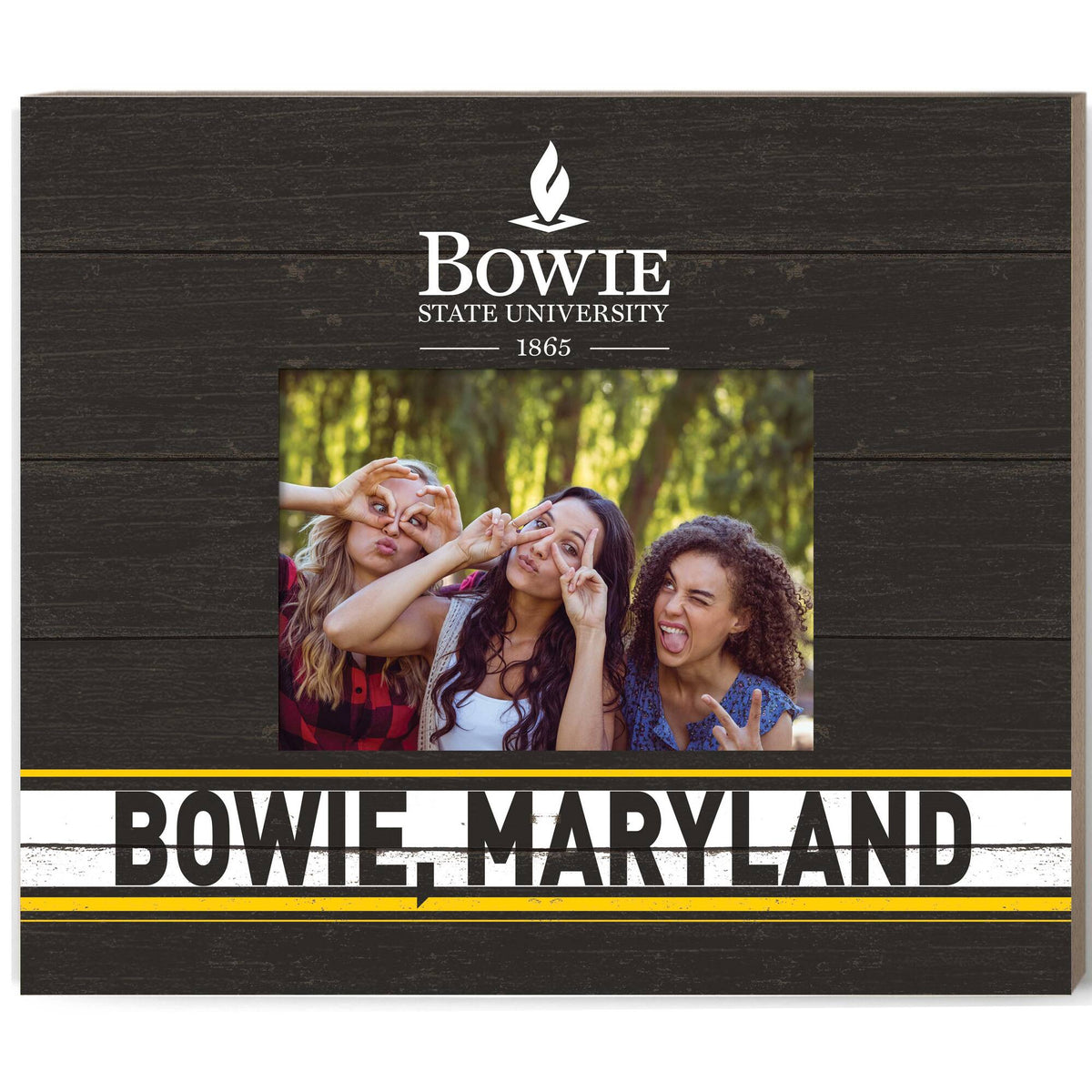 Jardine - Bowie State Bulldogs 11'' x 13'' Team Spirit Picture Frame - Yellow