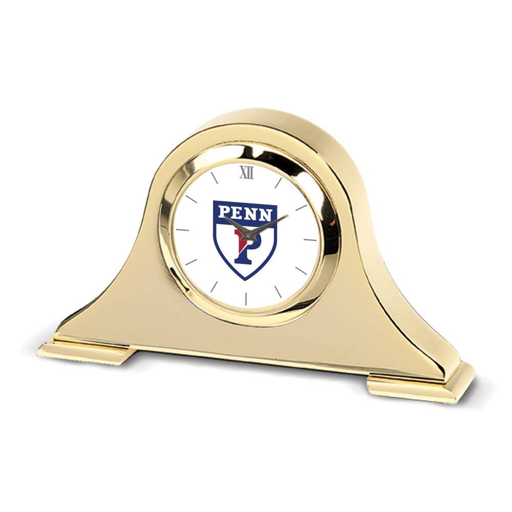Jardine - Pennsylvania Quakers Napoleon Desk Clock - Gold