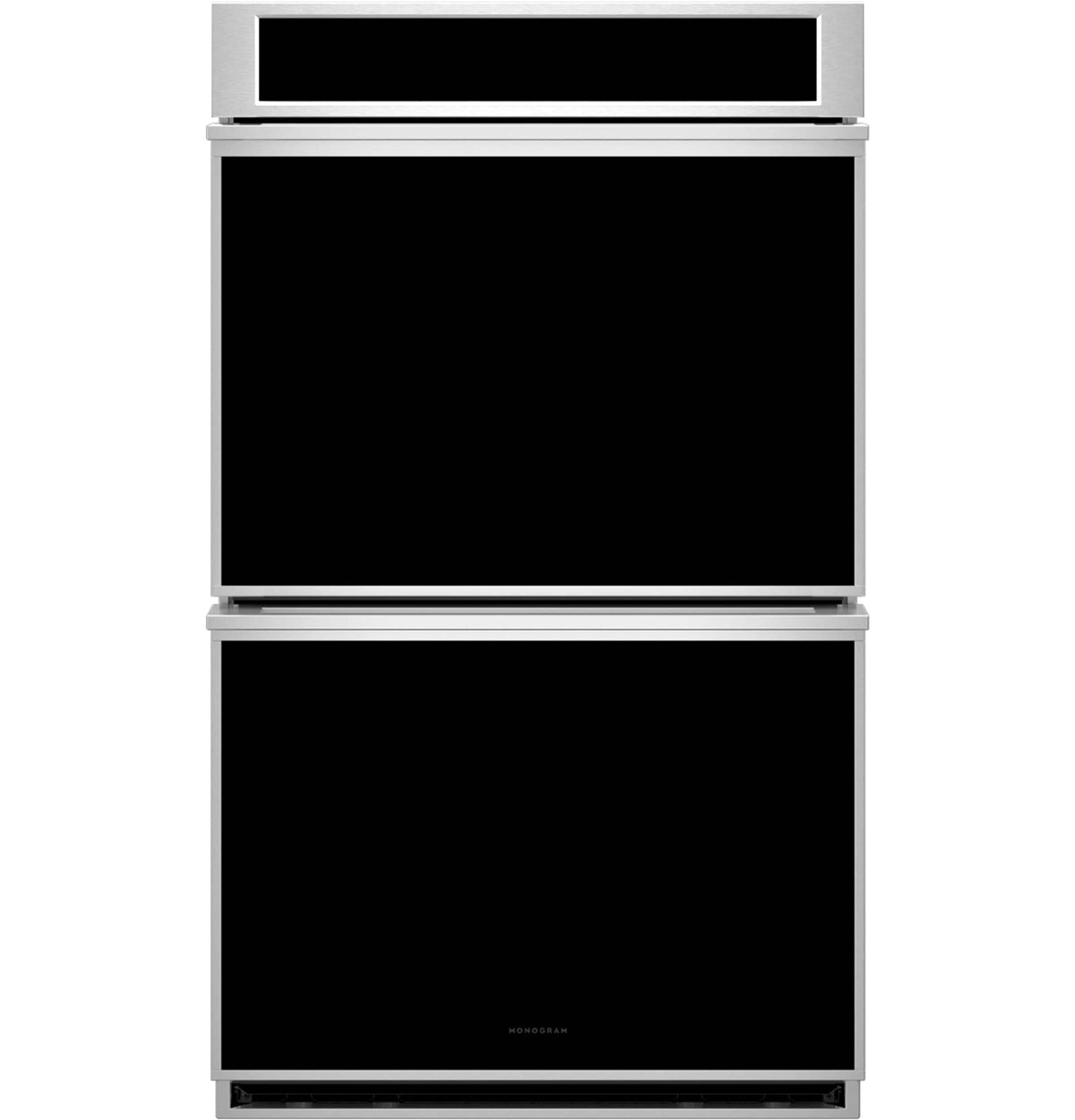Monogram - Minimalist 30" Smart Built-In Double Electric True European Convection with Direct Air Wall Oven with No PreHeat Air Fry - Stainless Steel