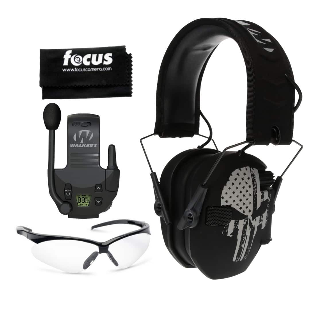 Walker’s - Walkers Razor Walkie Talkie Bundle with Ear Muffs and Accessories