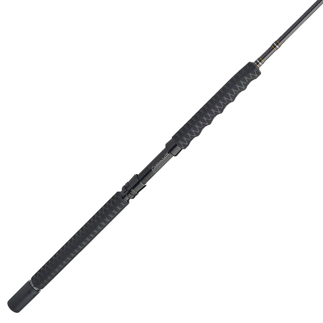 Front. PENN - PENN Carnage III Conventional Boat Rod, 6'6" Fishing Pole, Medium Power - black.