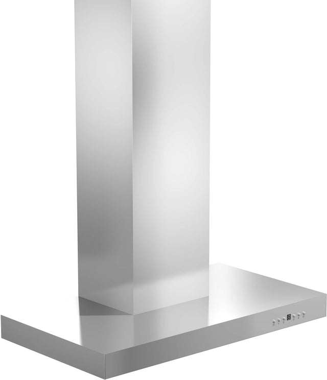 Front. ZLINE - ZLINE 36 in. Convertible Vent Wall Mount Range Hood in Stainless Steel with Crown Molding (KECRN-36) - Stainless steel.