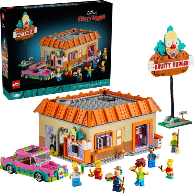 - M KRUSTY BURGER THE SIMPSONS KRUSTY BURGER LEGO - ED pes/pzs 10352 1635 18+ icons OUT
- OPEN IN BRCEE O - T 2