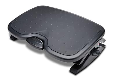 Front. Kensington - SmartFit Solemate Plus Tilt Adjustable Footrests - Black.