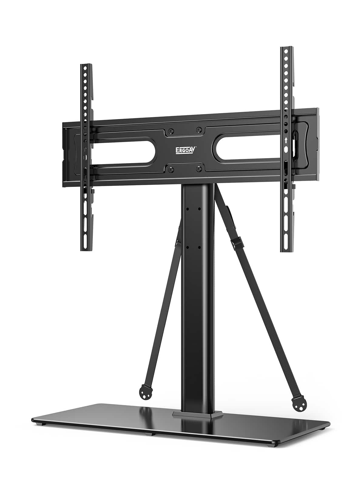 ErgoAV - Tabletop TV Stand+Swivel for 40 -75" TV - Black