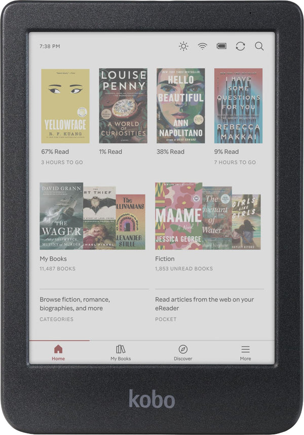 Kobo - Clara Colour-eReader-6" E Ink Kaleido 3 Color Display with ComfortLight PRO-Waterproof-16GB - 2024 - Black